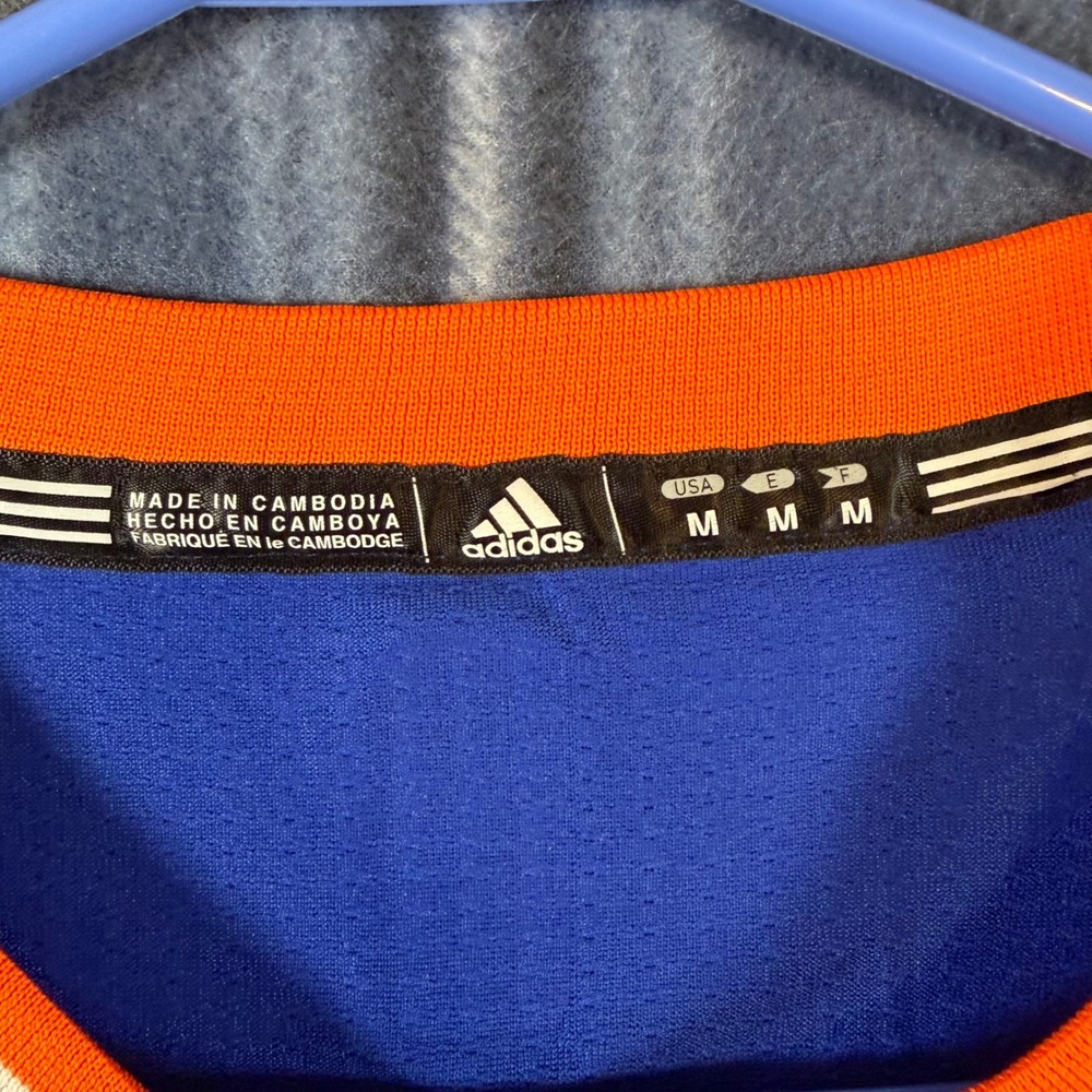 Adidas Kids NBA New York Knicks Porzingis 6 Swingman Jersey Blue Medium 10-12 - Picture 4 of 8
